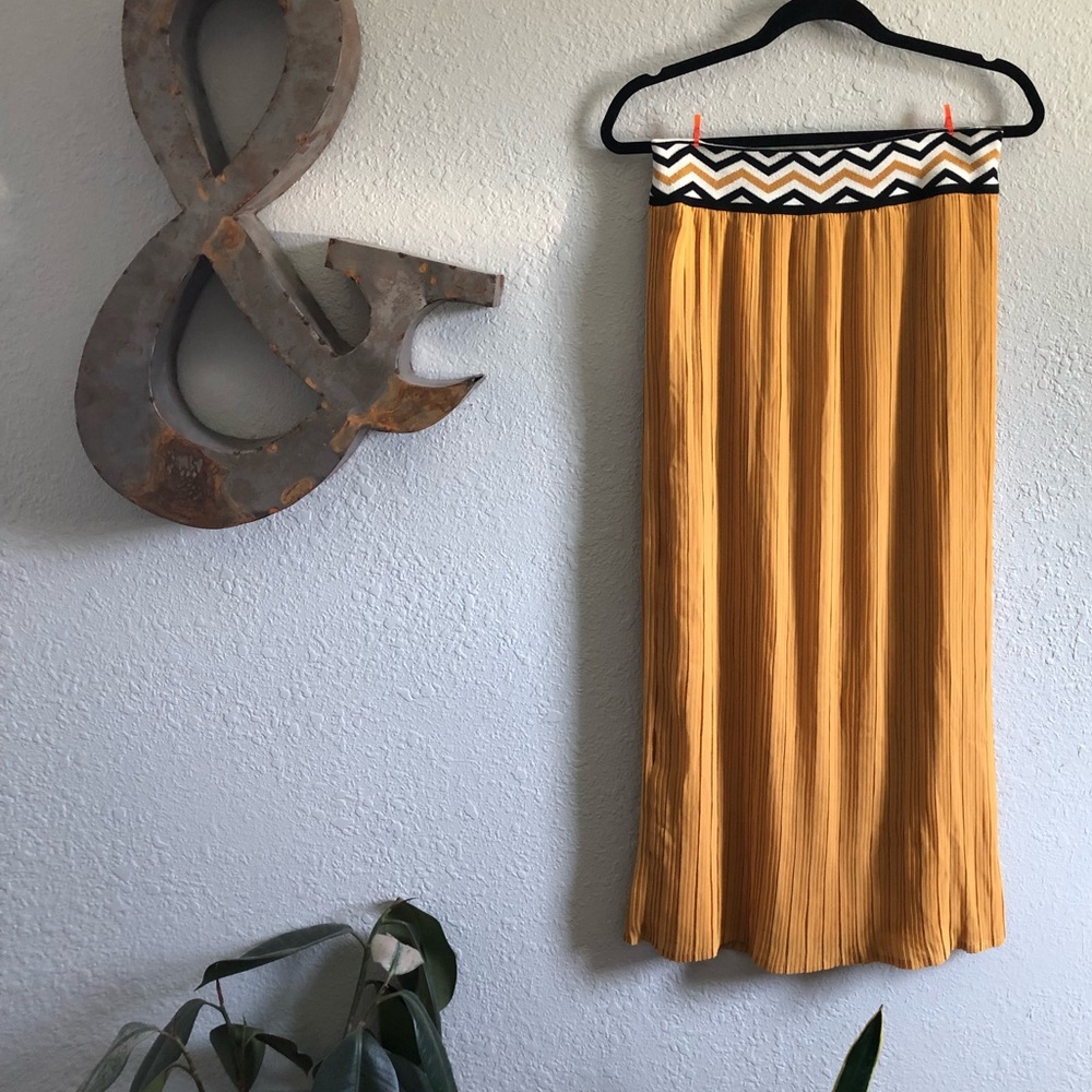 Mustard Midi Skirt